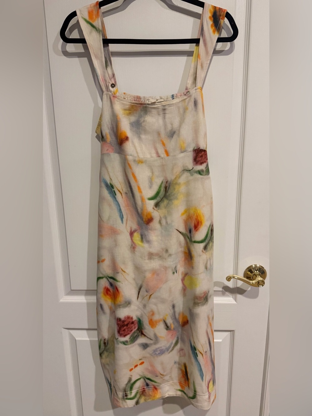 Klaas Jonkman Sleeveless Square-Neck
Linen Midi Dress - Large - Picture 4 of 10
